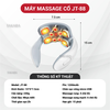 Máy Massage Cổ Vai Gáy JT88, Mát Xa Xung Điện Cùng 5 Đầu Rung Takara Làm Giảm Nhức Mỏi BH 12 Tháng