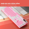 Bàn phím máy tính gaming EGA K600 có dây full size phím giả cơ nút tròn LED RGB phù hợp dân văn phòng và game thủ