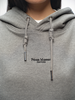 Gray Hoodie Embroidered Logo