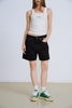 Wide Denim Short