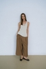 Wool-Wide Cropped Trousers