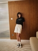 Black Twill Silk Numero Tshirt