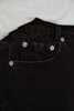 White Knee-Length Wide Denim Shorts