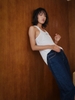 Twill Silk Raw Tanktop