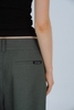 Grey Pleated Bermuda Short