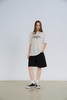 Black Knee-Length Wide Denim Shorts