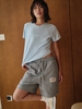White Cotton Twill Slub Babytee