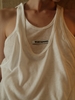 Twill Silk Raw Tanktop