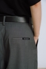 Grey Wide Cropped Trousers