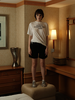 Black Twill Silk Numero Tshirt