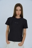 Dark Blue Cotton Twill Slub Baby Tee