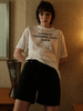 Black Twill Silk Numero Tshirt