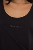 Navy Blue Cotton Jersey Tank Top