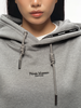 Gray Hoodie Embroidered Logo