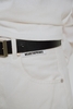 White Curved Leg Jeans