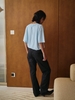 IcyBlue Cotton Twill Slub Shirt