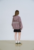 Purple Embroidered Private Hoodie