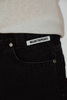 White Knee-Length Wide Denim Shorts