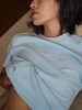 White Cotton Twill Slub Babytee