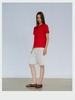 Black Knee-Length Wide Denim Shorts