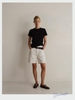 White Cotton Twill Slub Babytee