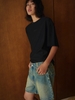 Black Cotton Twill Slub Shirt