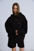 Black Embroidered Private Hoodie