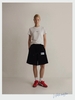Black Cotton Twill Slub Babytee