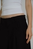 Black Pleated Bermuda Short