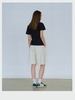 Dark Blue Cotton Twill Slub Baby Tee