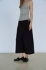 Grey Wide Cropped Trousers