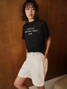 Black Twill Silk Numero Tshirt