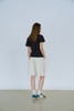 Dark Blue Cotton Twill Slub Baby Tee