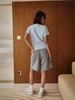 White Cotton Twill Slub Babytee
