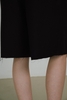 Black Pleated Bermuda Short