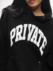 Black Hoodie Vintage Logo Private