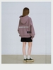 Purple Embroidered Private Hoodie