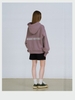 Purple Embroidered Private Hoodie