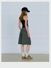 Grey Pleated Bermuda Short