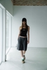 Grey Pleated Bermuda Short