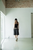 Grey Pleated Bermuda Short