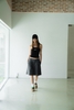 Grey Pleated Bermuda Short