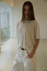 Beige Tencel-Cashmere T-Shirt