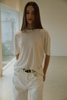 Beige Tencel-Cashmere T-Shirt