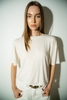 Beige Tencel-Cashmere T-Shirt