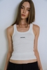 Light Grey Ribbed Tank Top