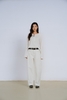 White Curved Leg Jeans