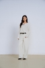 White Curved Leg Jeans