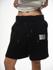 Black "Treno" Cotton Short