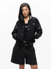 Black Virgil Wool Cow Hide Varsity